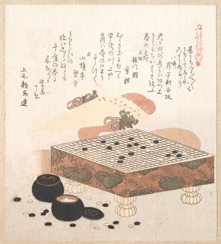 Le Go dans les estampes japonaises : scènes de jeu et regards sur la société d’Edo